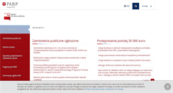 Desktop Screenshot of bip.parp.gov.pl