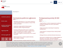 Tablet Screenshot of bip.parp.gov.pl